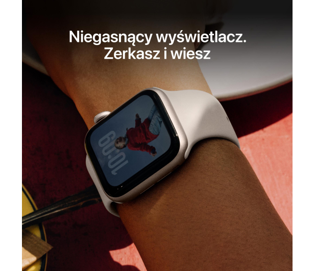 Apple Watch SE 3 GPS 40mm Aluminiowa koperta (księżycowa poświata) + opaska sportowa (księżycowa poświata) - rozmiar S/M - 1362379 - zdjęcie 5